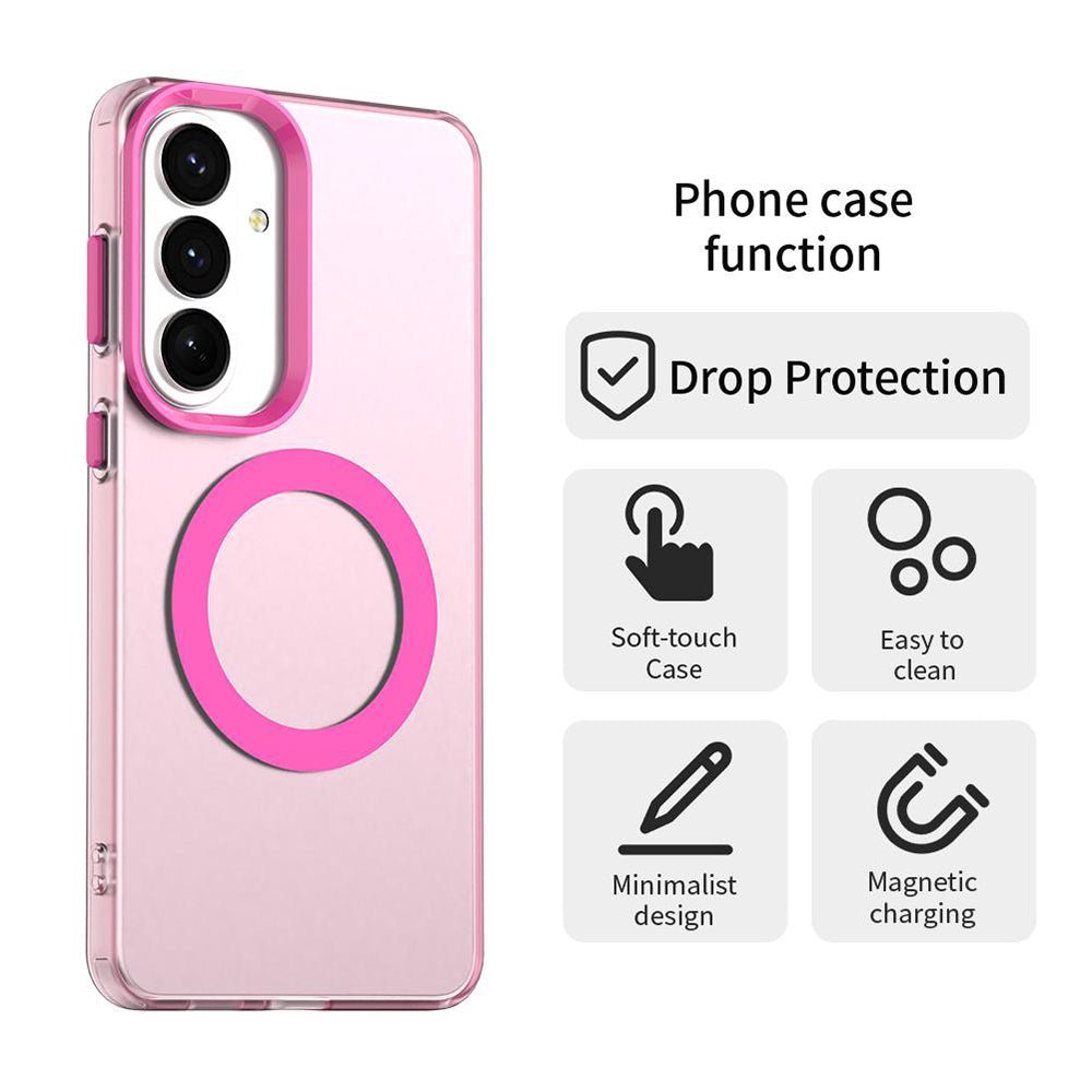 Techsuit Samsung Galaxy S26 - Σκληρή Θήκη με Πλαίσιο Σιλικόνης και MagSafe - CandyCase MagSafe - Pink