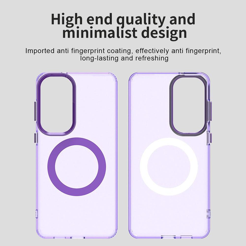 Techsuit Samsung Galaxy S26 - Σκληρή Θήκη με Πλαίσιο Σιλικόνης και MagSafe - CandyCase MagSafe - Purple