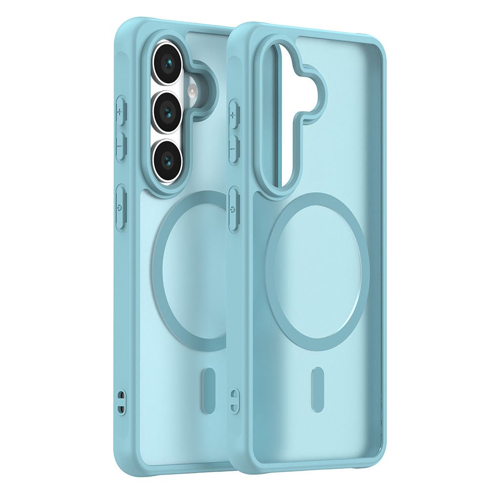 Techsuit Samsung Galaxy S26 - Σκληρή Θήκη με Πλαίσιο Σιλικόνης και MagSafe - HaloFrost II MagSafe - Mint Green