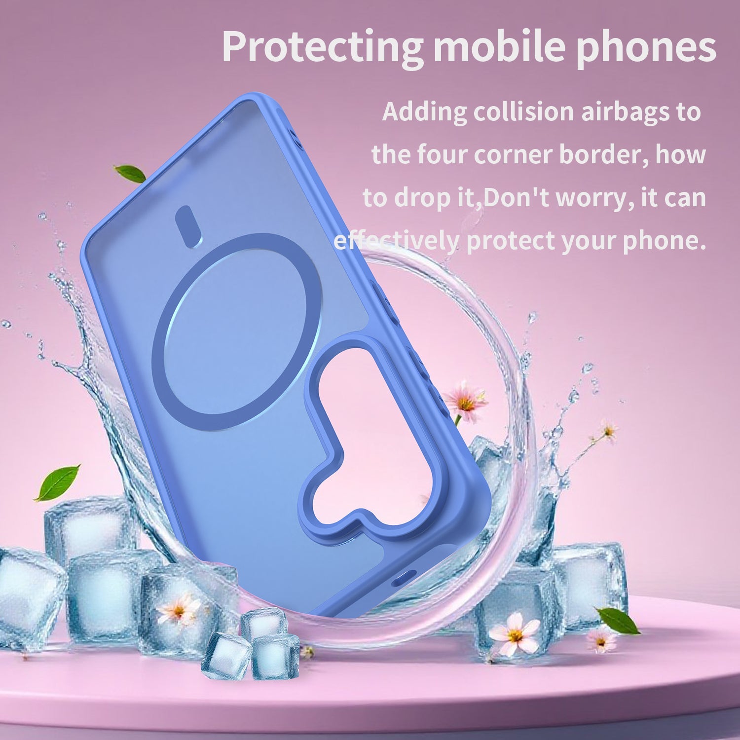 Techsuit Samsung Galaxy S26 - Σκληρή Θήκη με Πλαίσιο Σιλικόνης και MagSafe - HaloFrost II MagSafe - Sky Blue