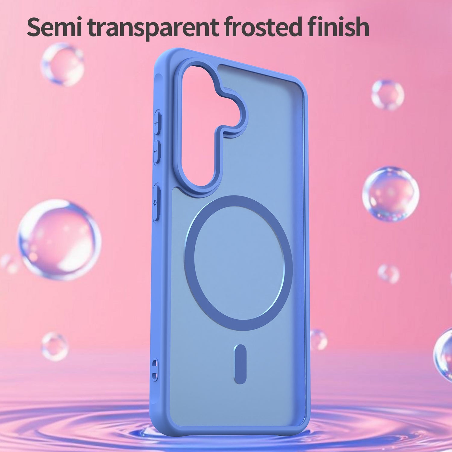Techsuit Samsung Galaxy S26 - Σκληρή Θήκη με Πλαίσιο Σιλικόνης και MagSafe - HaloFrost II MagSafe - Sky Blue