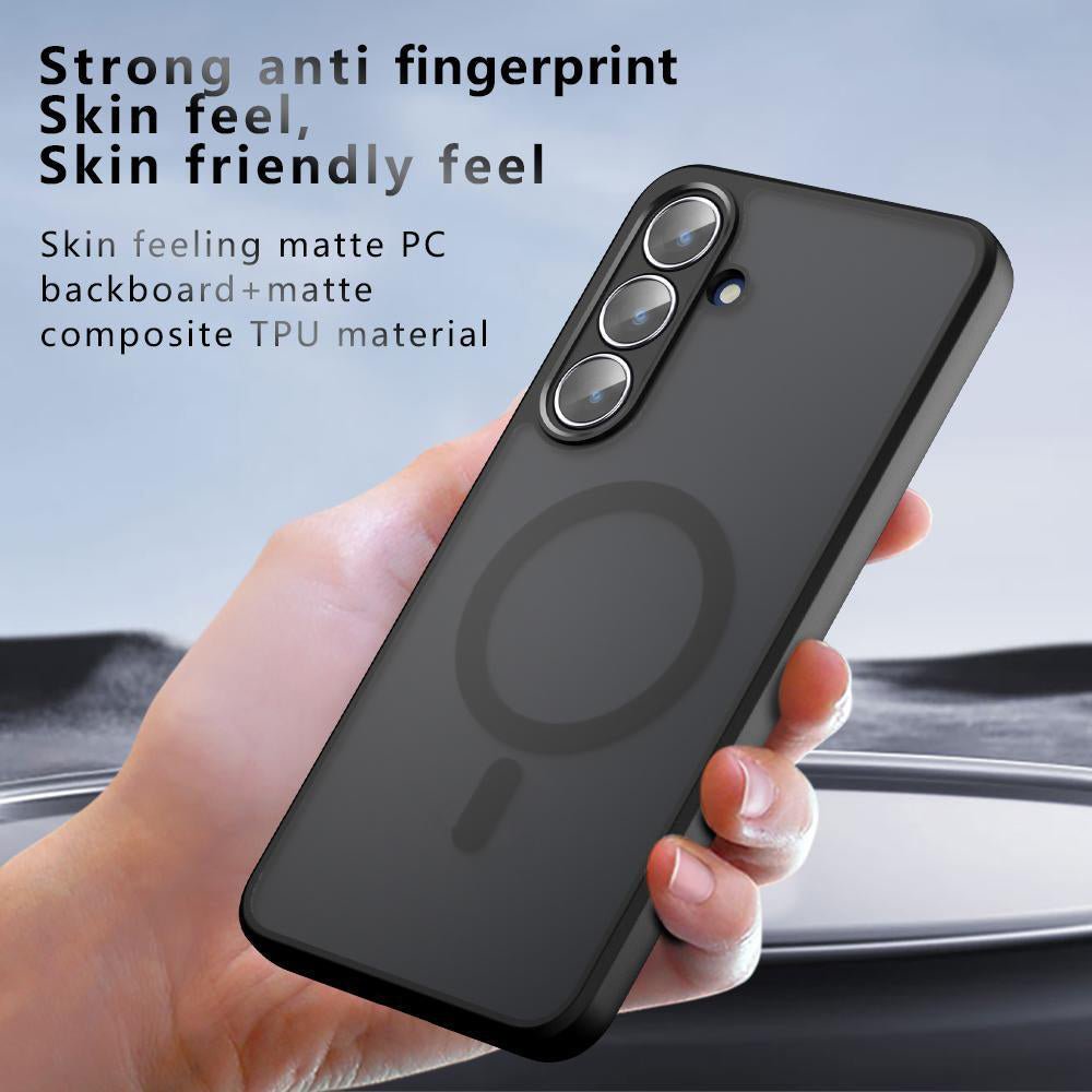 Techsuit Samsung Galaxy S26 - Σκληρή Θήκη με Πλαίσιο Σιλικόνης και MagSafe - PureFrost MagSafe - Frosted Black
