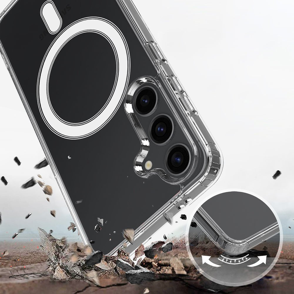 Techsuit Samsung Galaxy S26 - Σκληρή Θήκη με Πλαίσιο Σιλικόνης - MagSafe Pro - Clear