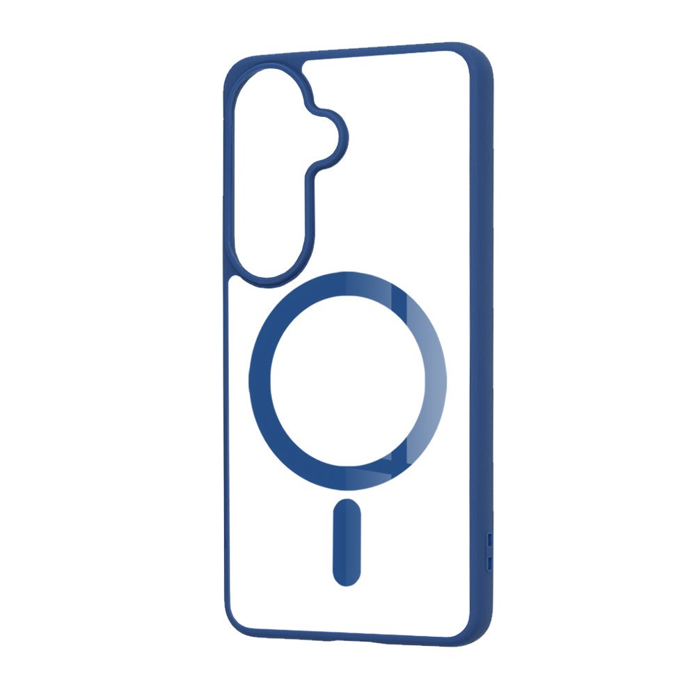 Techsuit Samsung Galaxy S26 - Σκληρή Θήκη με Πλαίσιο Σιλικόνης - MagSafe Pro - Clear / Blue