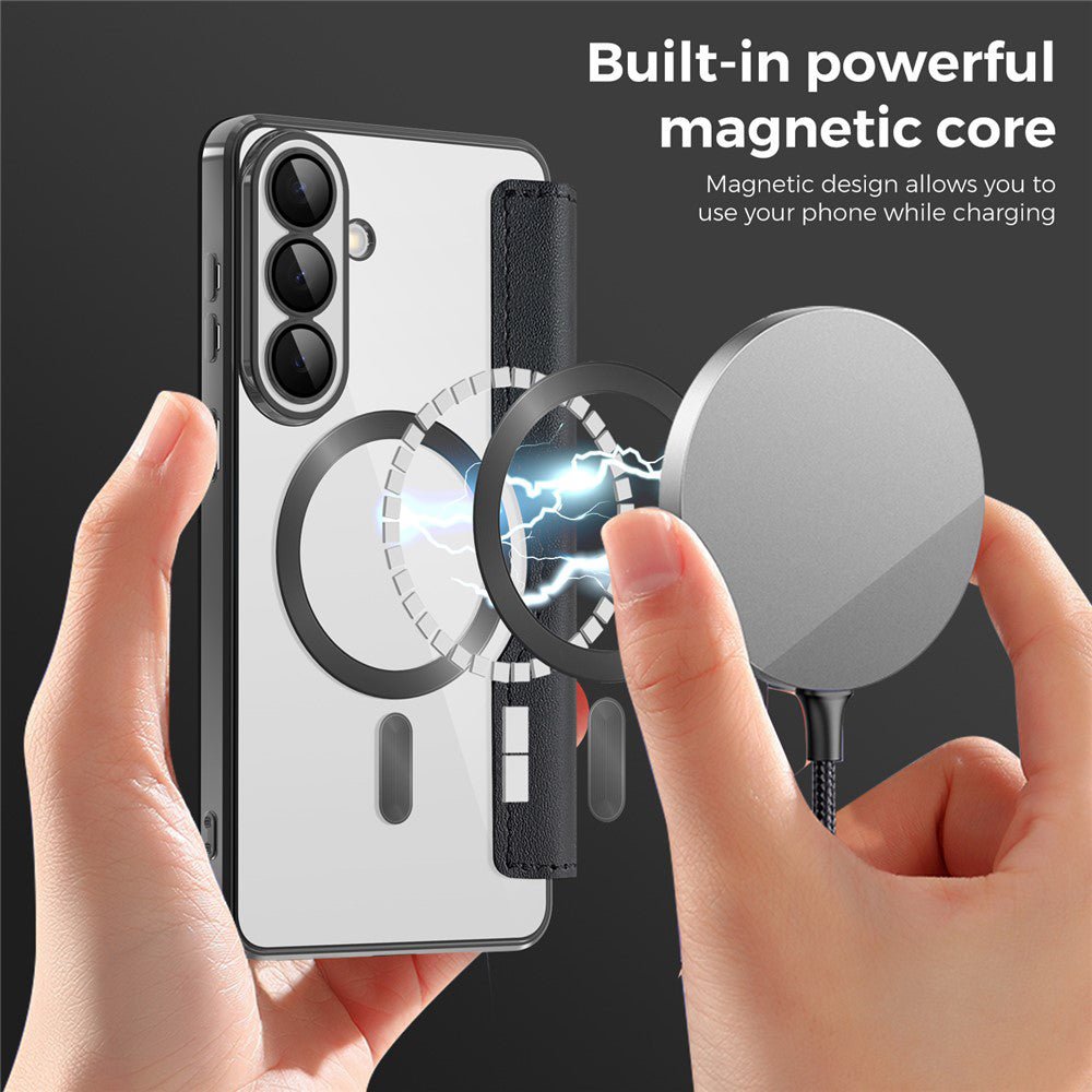 Techsuit Samsung Galaxy S26 - Θήκη Βιβλίο με MagSafe με Υποδοχές Καρτών και RFID Προστασία - SmartMag Book Case - Black