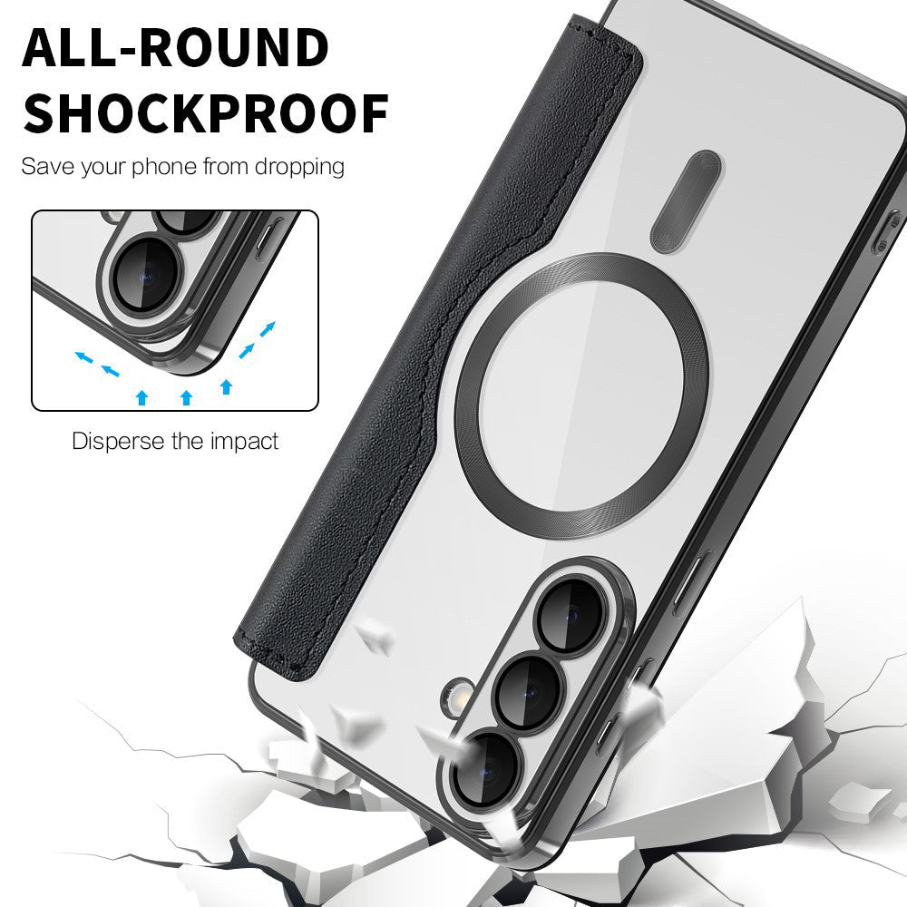 Techsuit Samsung Galaxy S26 - Θήκη Βιβλίο με MagSafe με Υποδοχές Καρτών και RFID Προστασία - SmartMag Book Case - Black