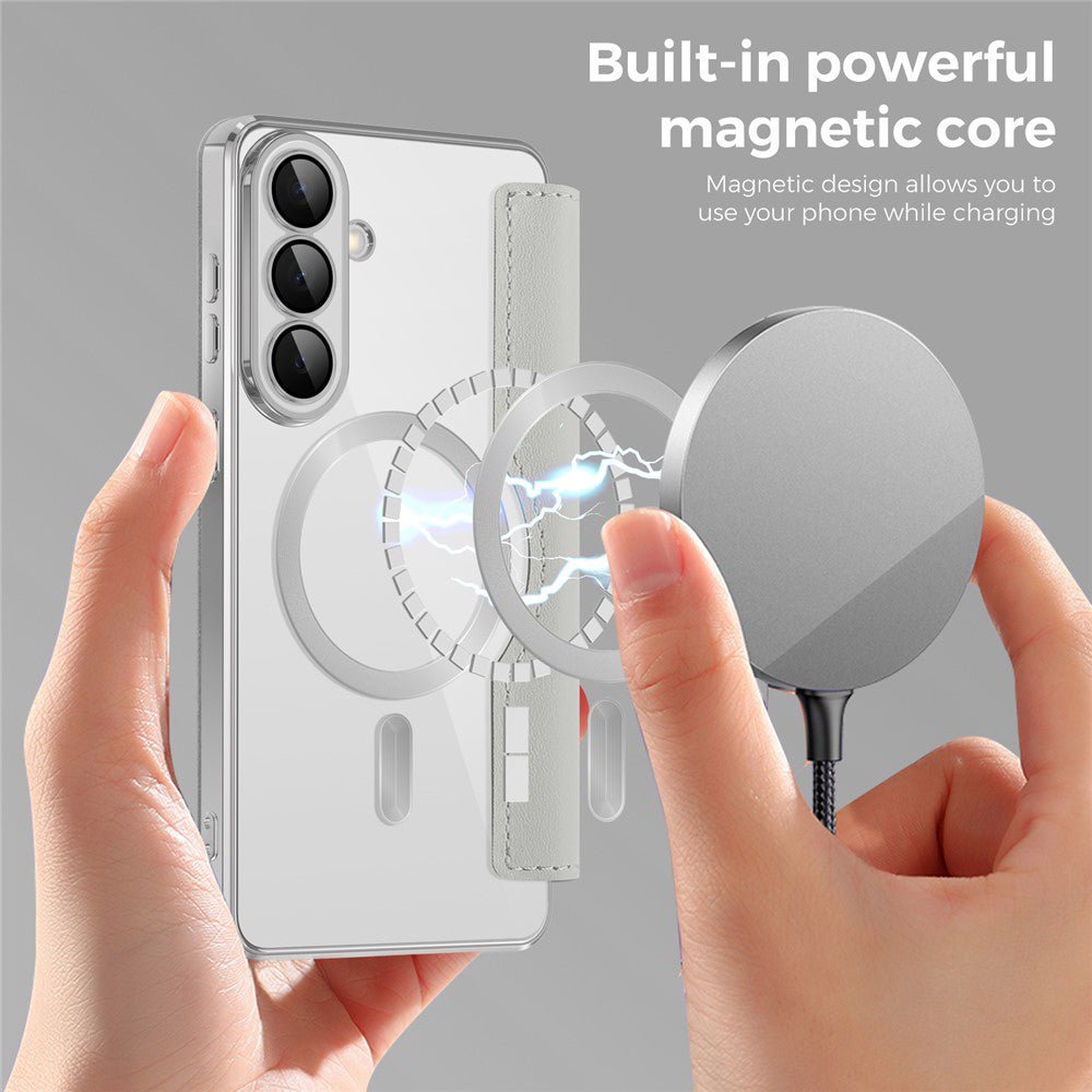 Techsuit Samsung Galaxy S26 - Θήκη Βιβλίο με MagSafe με Υποδοχές Καρτών και RFID Προστασία - SmartMag Book Case - Grey
