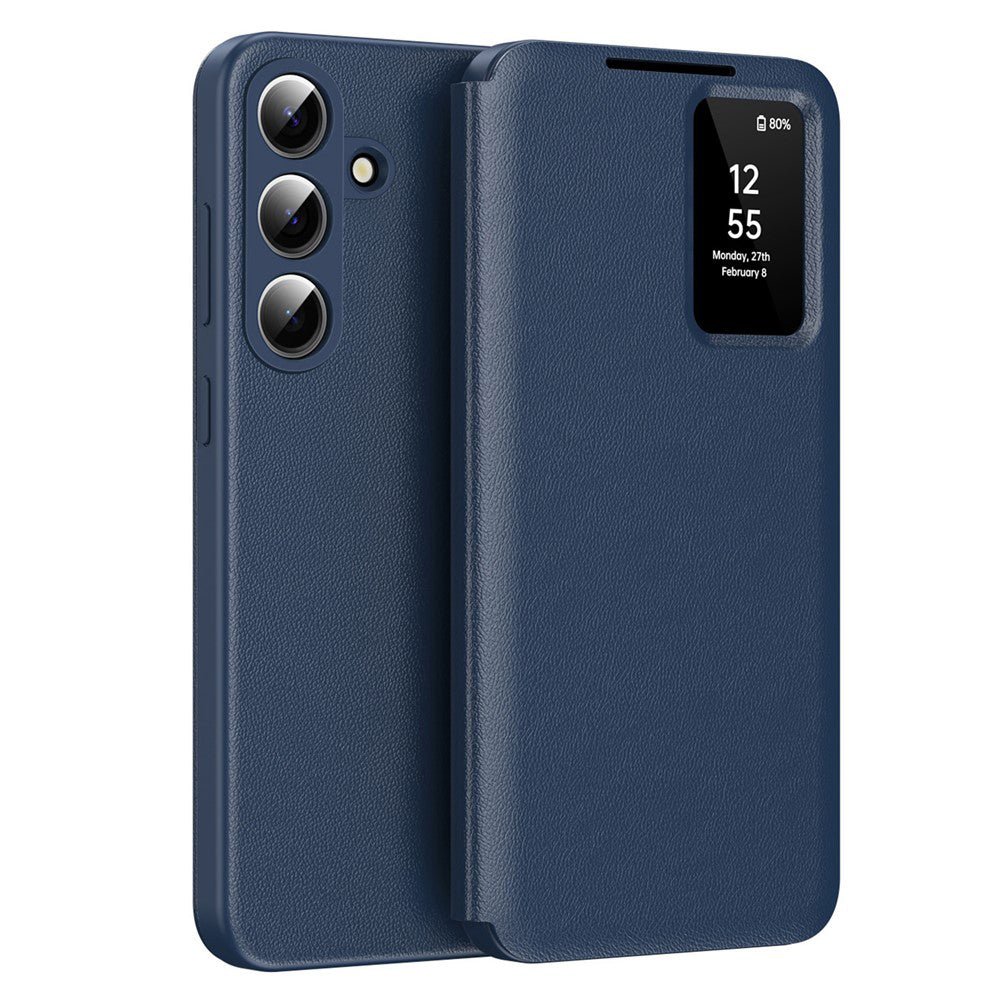 Techsuit Samsung Galaxy S26 - Θήκη Βιβλίο με Θέση για 1 Κάρτα - SmartView Series - Blue