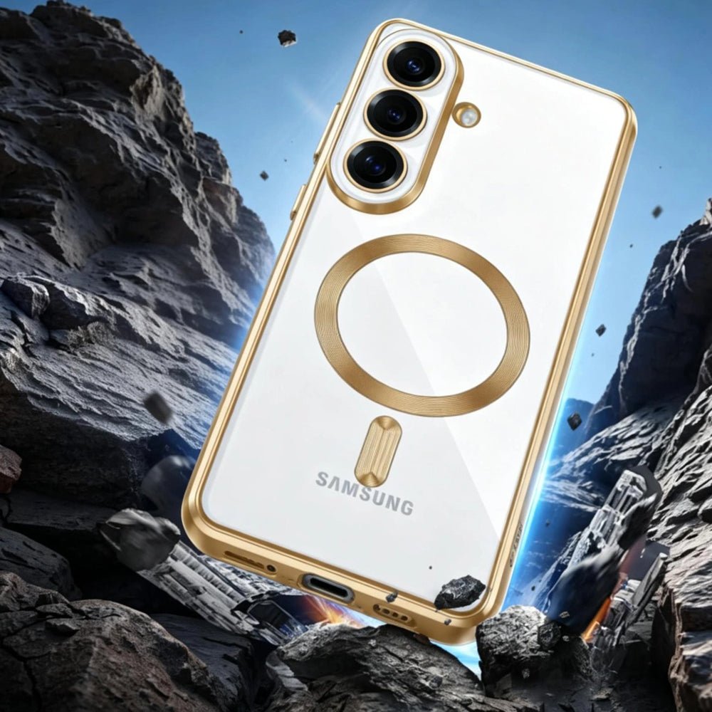 Techsuit Samsung Galaxy S26 - Θήκη Σιλικόνης - Luxury Crystal MagSafe - Silver / Clear