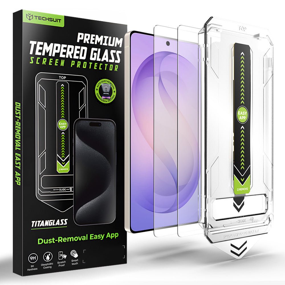 Techsuit Samsung Galaxy S26 Ultra - Σετ με 2 Αντιχαρακτικά Γυαλιά Οθόνης - TitanGlass CrystalHD - Clear