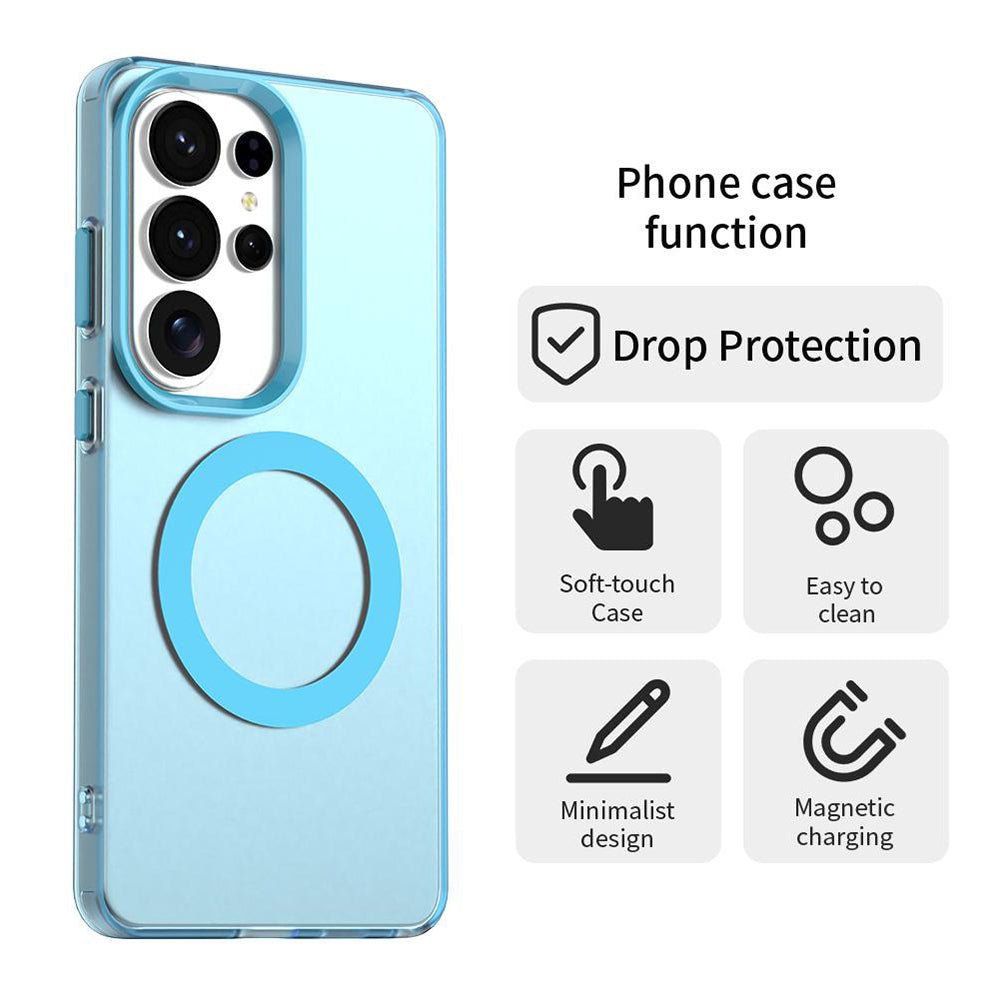 Techsuit Samsung Galaxy S26 Ultra - Σκληρή Θήκη με Πλαίσιο Σιλικόνης και MagSafe - CandyCase MagSafe - Blue