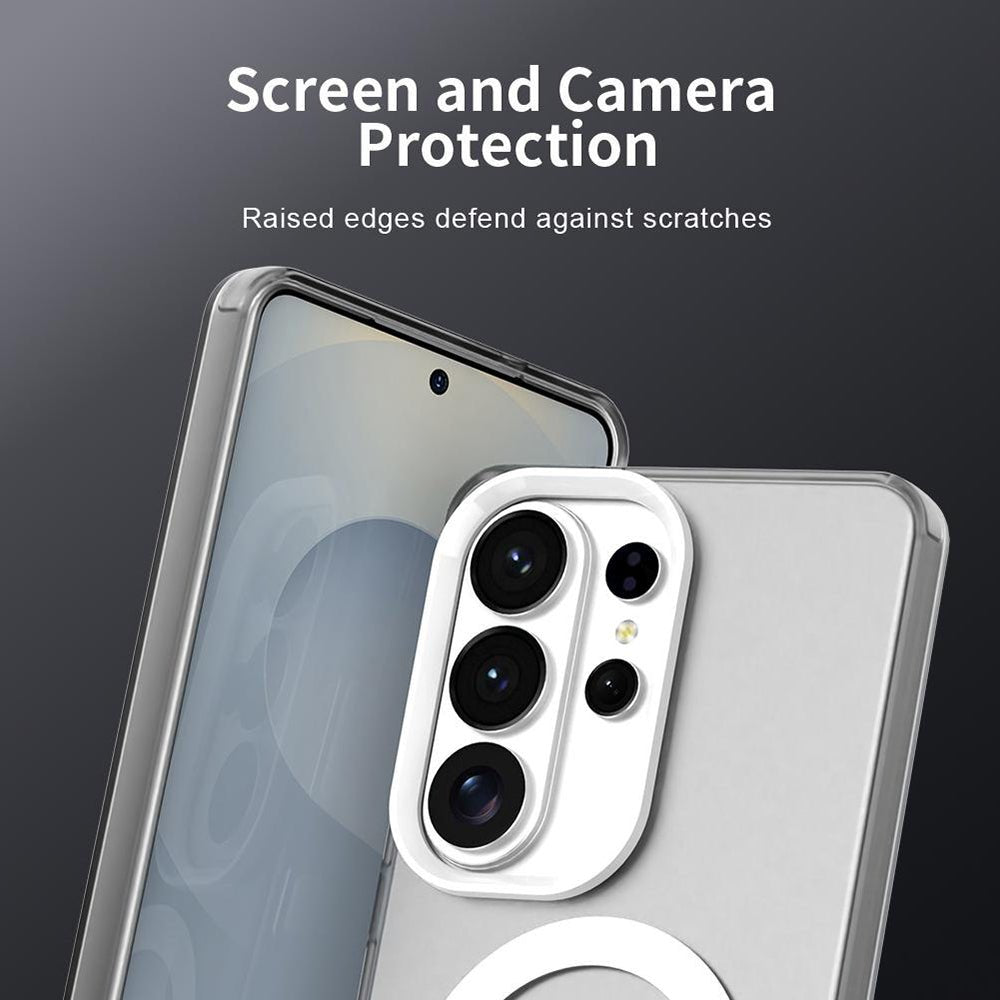 Techsuit Samsung Galaxy S26 Ultra - Σκληρή Θήκη με Πλαίσιο Σιλικόνης και MagSafe - CandyCase MagSafe - White