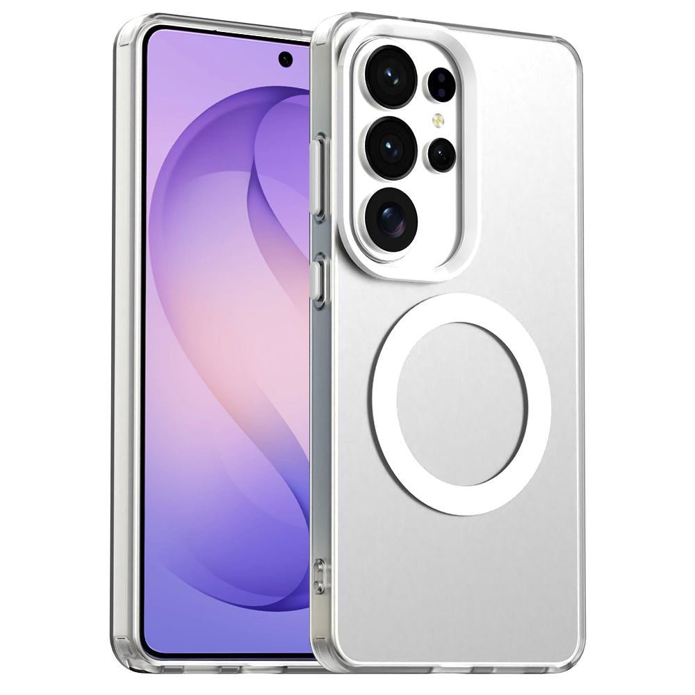 Techsuit Samsung Galaxy S26 Ultra - Σκληρή Θήκη με Πλαίσιο Σιλικόνης και MagSafe - CandyCase MagSafe - White