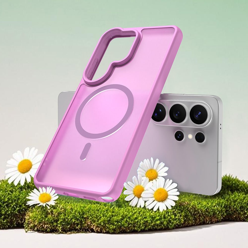 Techsuit Samsung Galaxy S26 Ultra - Σκληρή Θήκη με Πλαίσιο Σιλικόνης και MagSafe - HaloFrost II MagSafe - Pink