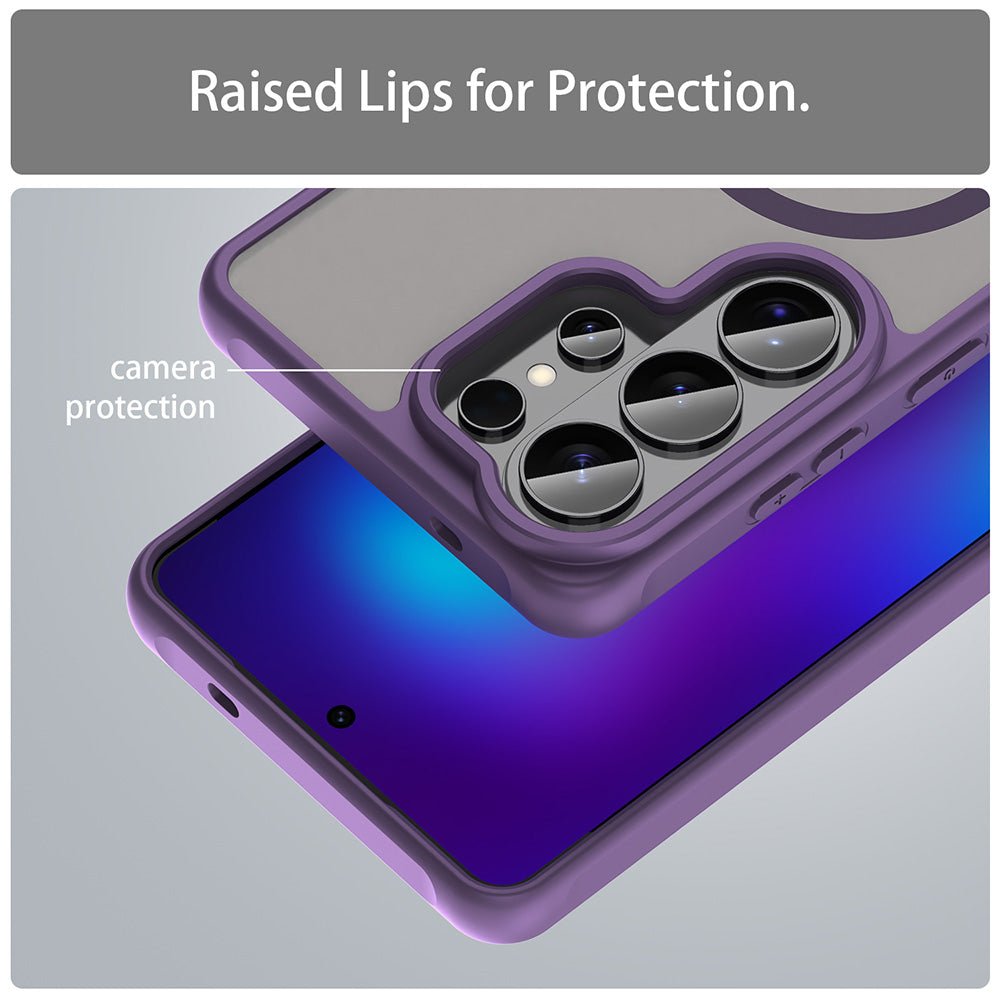 Techsuit Samsung Galaxy S26 Ultra - Σκληρή Θήκη με Πλαίσιο Σιλικόνης και MagSafe - HaloFrost II MagSafe - Purple