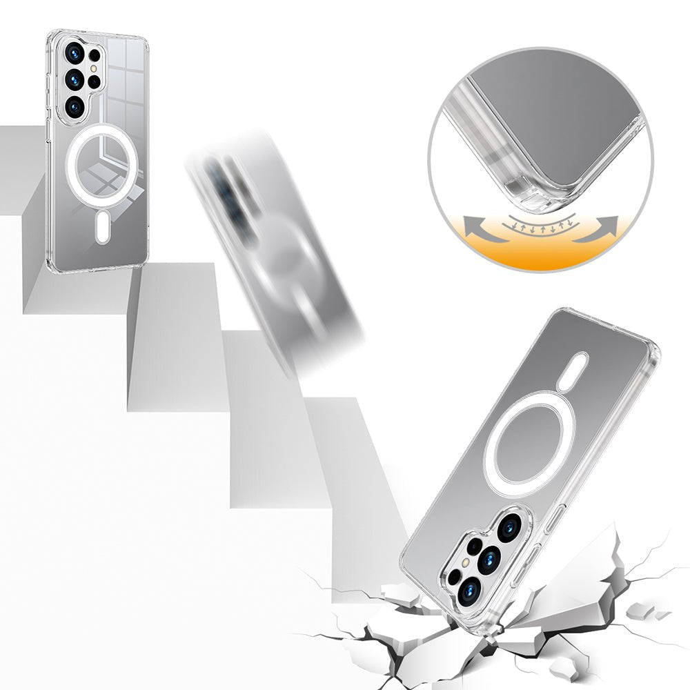 Techsuit Samsung Galaxy S26 Ultra - Σκληρή Θήκη με Πλαίσιο Σιλικόνης - MagSafe Pro - Clear