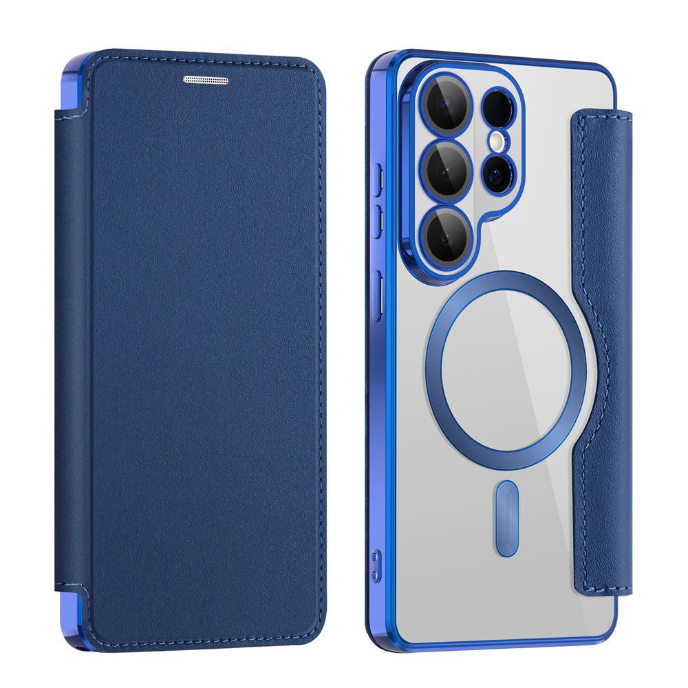 Techsuit Samsung Galaxy S26 Ultra - Θήκη Βιβλίο με MagSafe με Υποδοχές Καρτών και RFID Προστασία - SmartMag Book Case - Blue