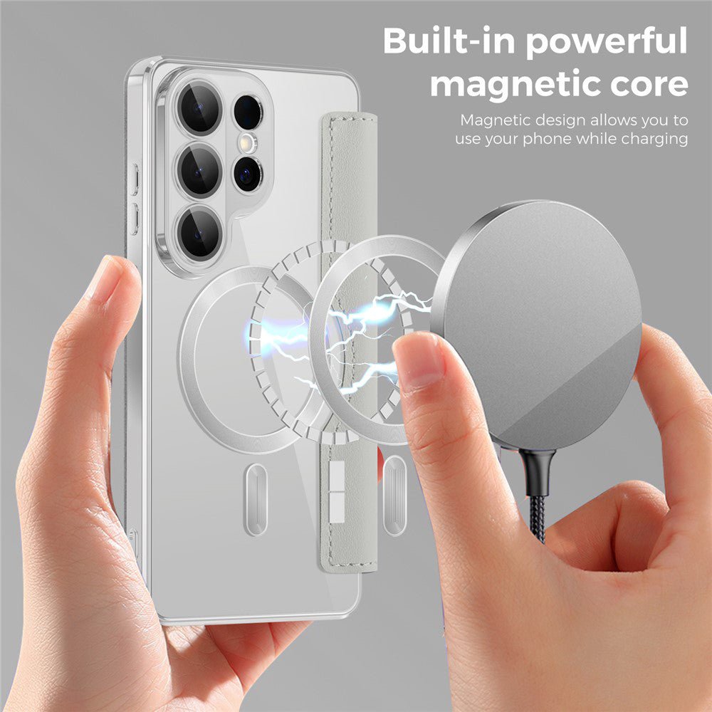 Techsuit Samsung Galaxy S26 Ultra - Θήκη Βιβλίο με MagSafe με Υποδοχές Καρτών και RFID Προστασία - SmartMag Book Case - Grey