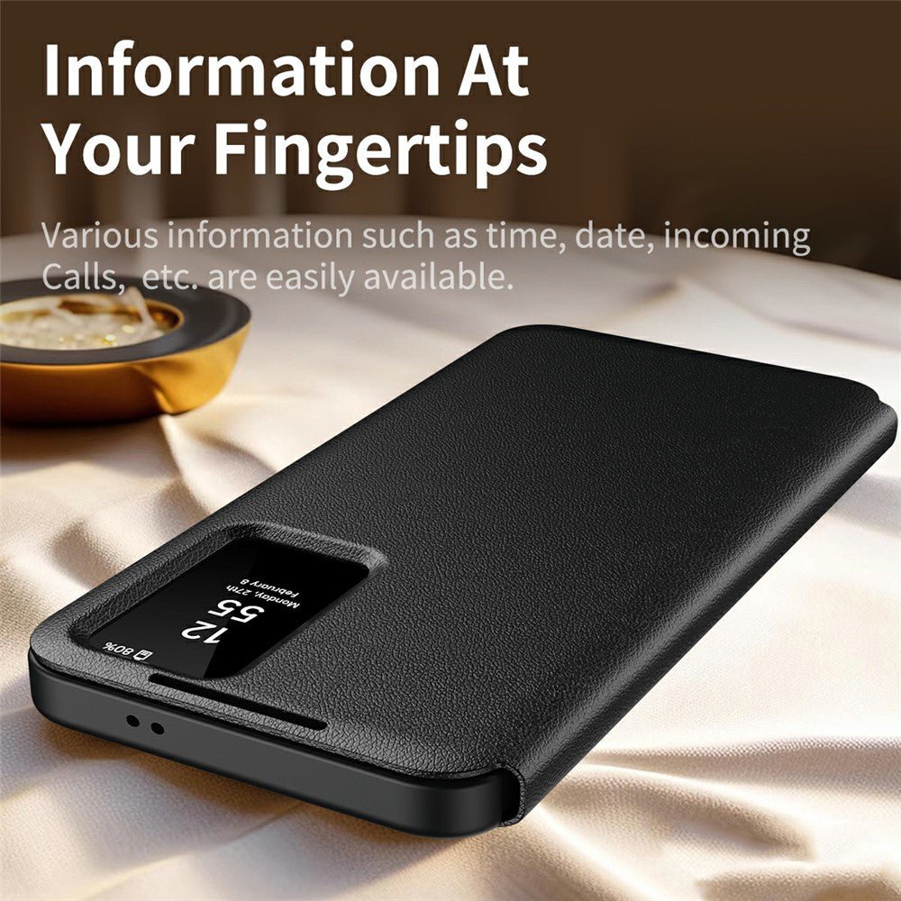 Techsuit Samsung Galaxy S26 Ultra - Θήκη Βιβλίο με Θέση για 1 Κάρτα - SmartView Series - Black