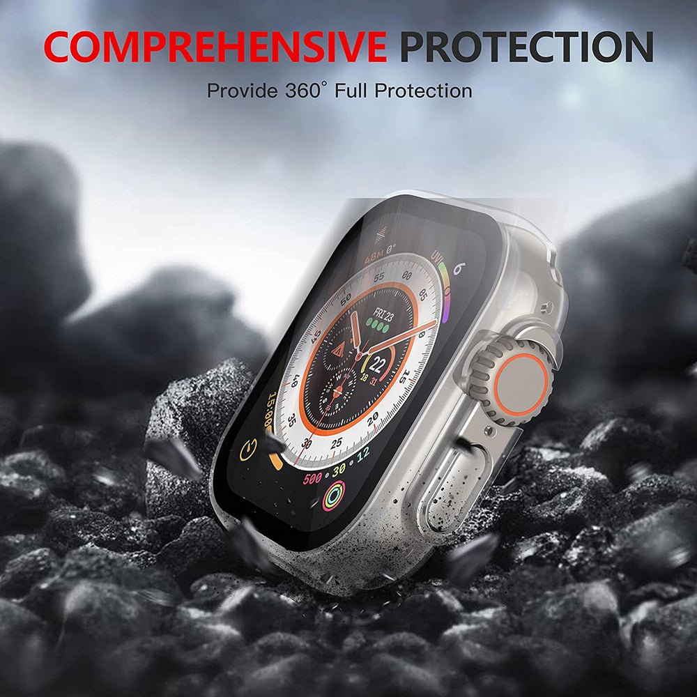 Techsuit Θήκη Apple Watch Ultra (1/2/3/4) - 49mm με Προστασία Οθόνης - Defense360 Pro - Clear