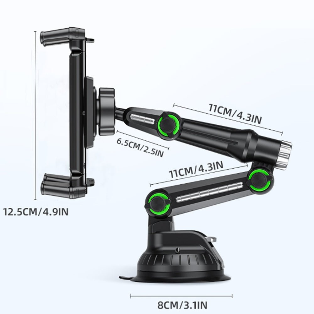 Techsuit Universal Βάση Αυτοκινήτου για το Ταμπλό - TabbyX ST1 - Black