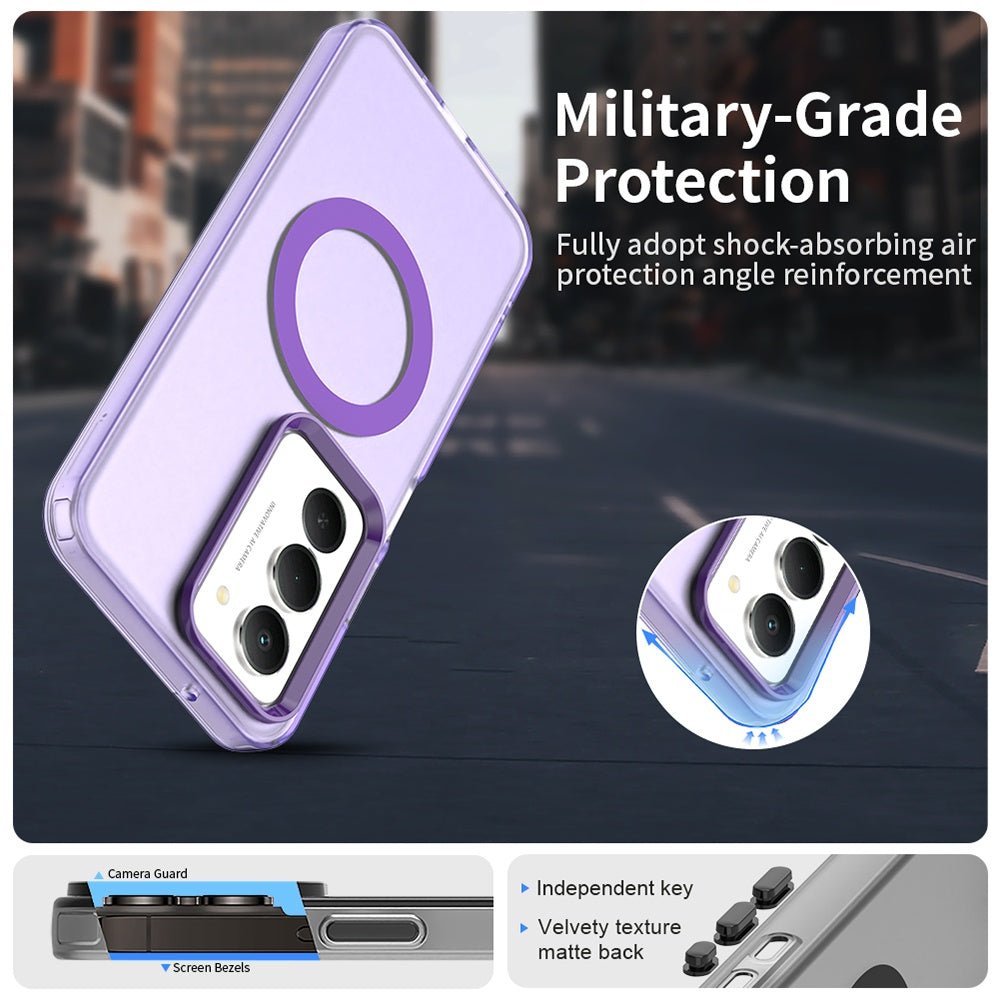 Techsuit Xiaomi Redmi 15 4G / 5G - Σκληρή Θήκη με Πλαίσιο Σιλικόνης και MagSafe - CandyCase MagSafe - Purple
