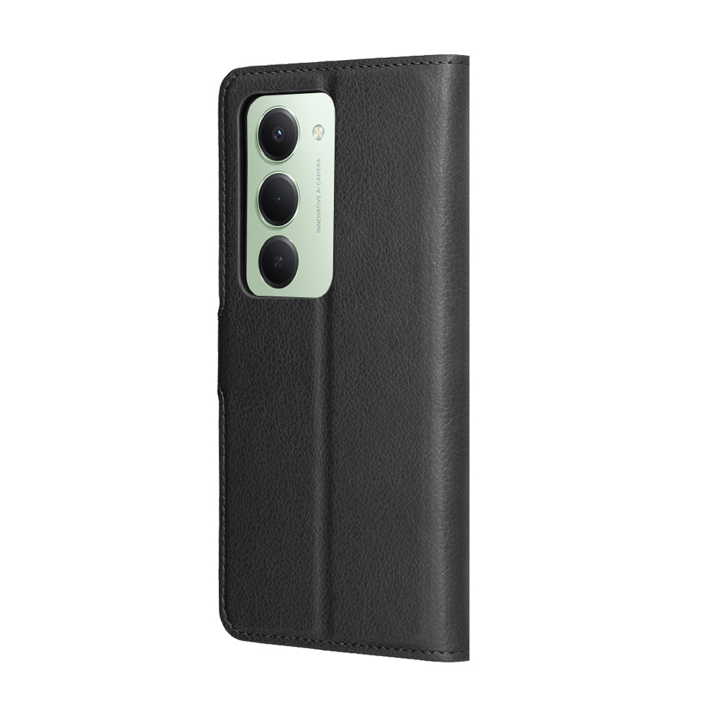Techsuit Xiaomi Redmi 15 4G / 5G - Θήκη Πορτοφόλι από Δερματίνη με Stand - Leather Folio - Black