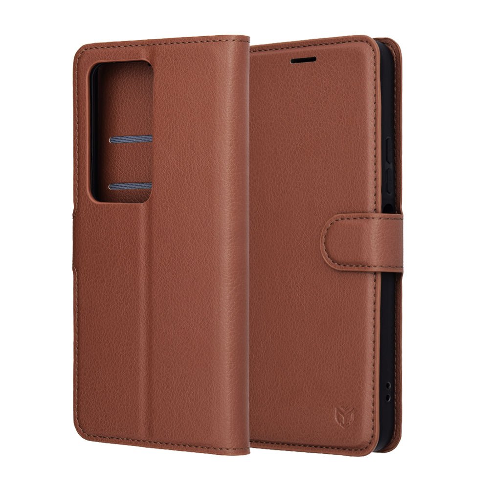 Techsuit Xiaomi Redmi 15 4G / 5G - Θήκη Πορτοφόλι από Δερματίνη με Stand - Leather Folio - Brown