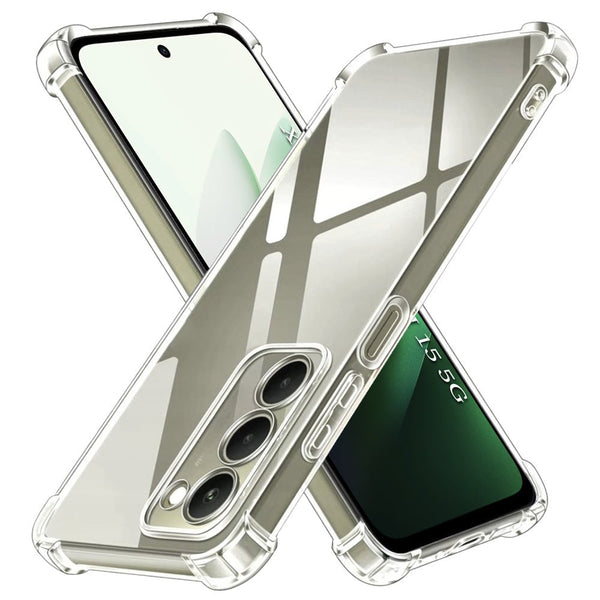 Techsuit Xiaomi Redmi 15 4G / 5G - Θήκη Σιλικόνης με Ενισχυμένες Γωνίες - Shockproof Clear Silicone - Clear