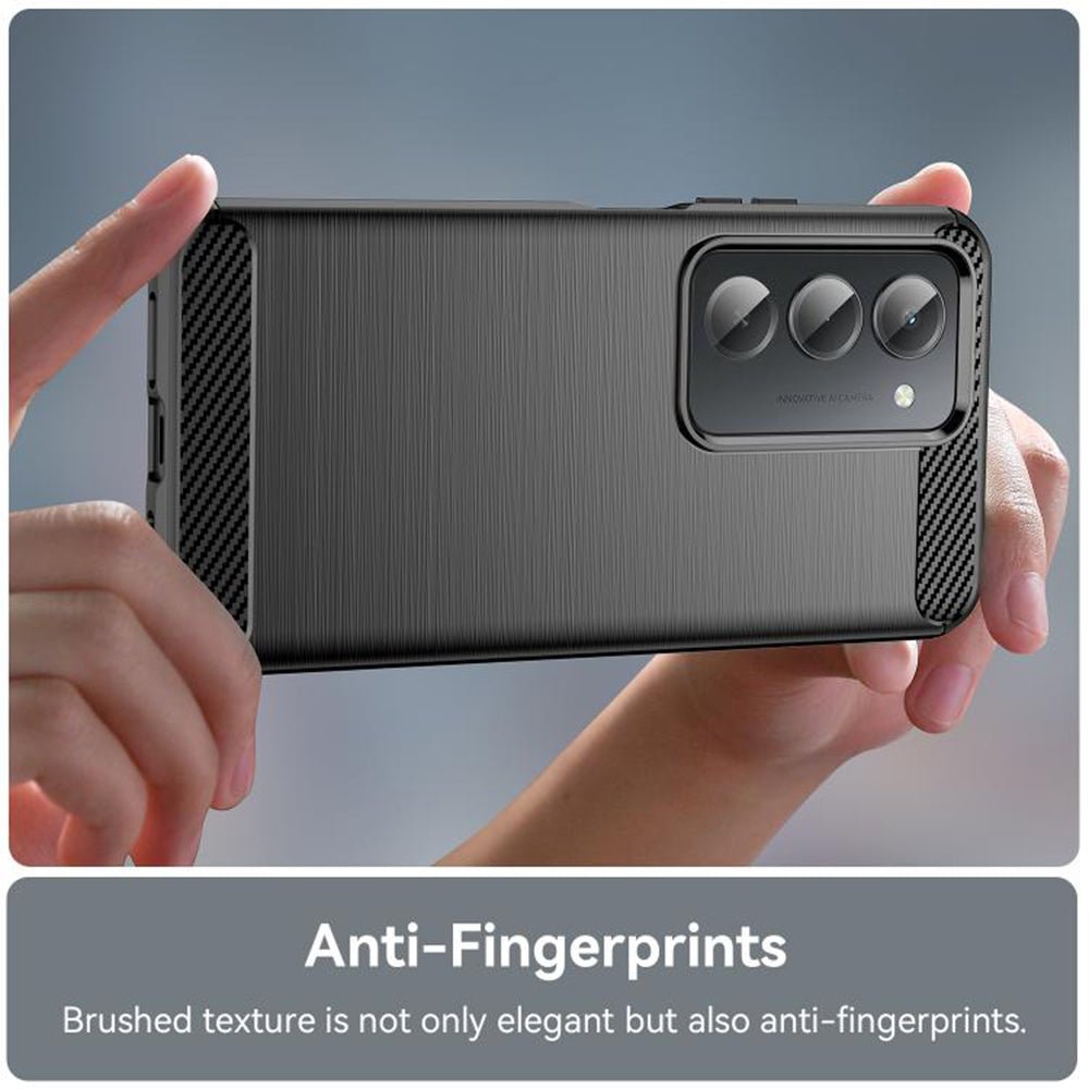 Techsuit Xiaomi Redmi 15 4G / 5G - Θήκη Σιλικόνης TPU - Carbon Silicone - Black