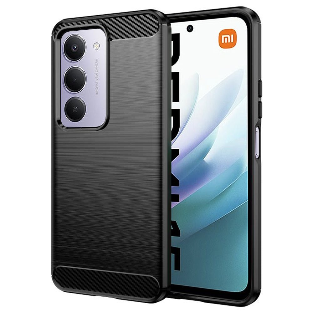 Techsuit Xiaomi Redmi 15 4G / 5G - Θήκη Σιλικόνης TPU - Carbon Silicone - Black