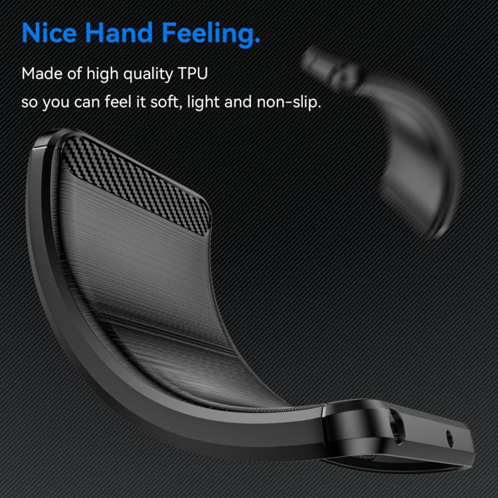 Techsuit Xiaomi Redmi 15 4G / 5G - Θήκη Σιλικόνης TPU - Carbon Silicone - Black