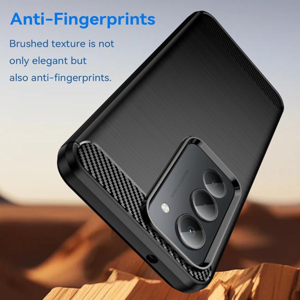 Techsuit Xiaomi Redmi 15 4G / 5G - Θήκη Σιλικόνης TPU - Carbon Silicone - Black