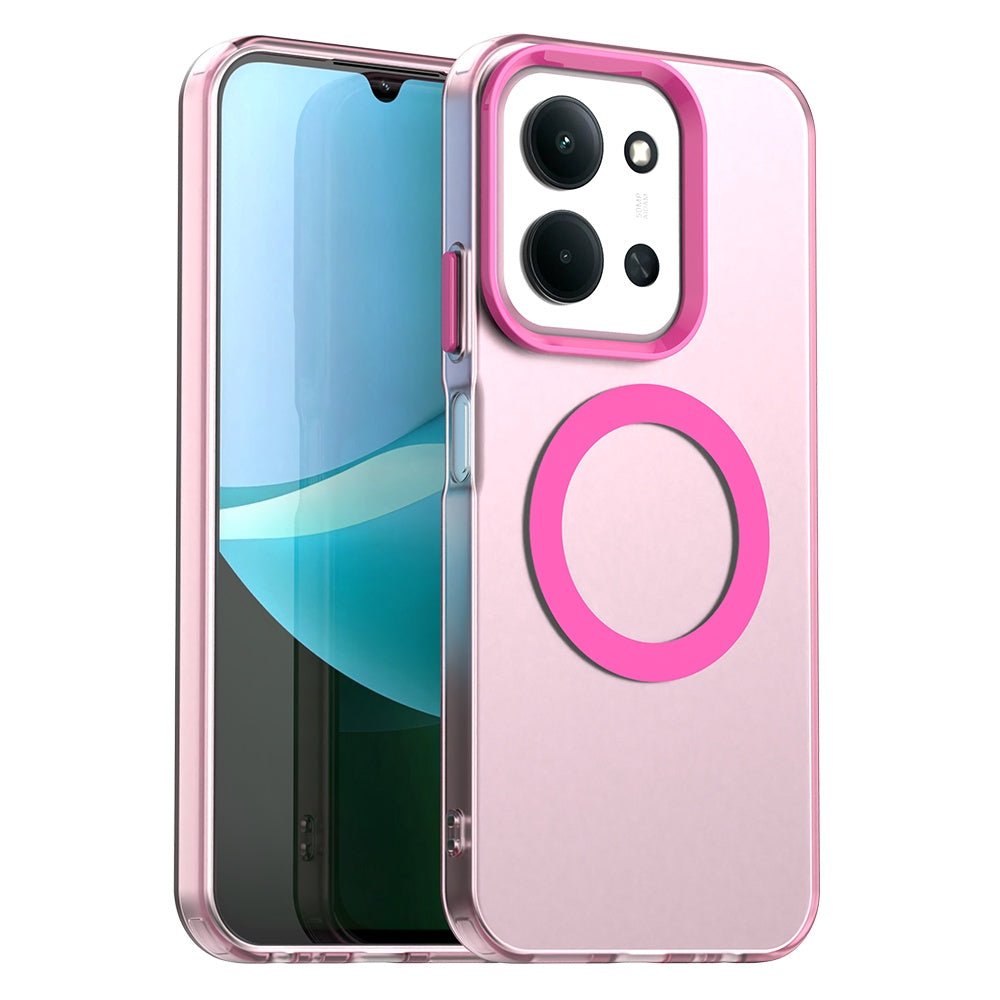 Techsuit Xiaomi Redmi 15C 4G / 5G / Poco C85 4G - Σκληρή Θήκη με Πλαίσιο Σιλικόνης και MagSafe - CandyCase MagSafe - Pink