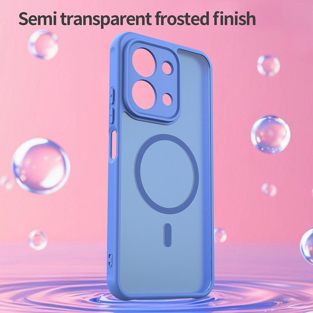 Techsuit Xiaomi Redmi 15C 4G / 5G - Σκληρή Θήκη με Πλαίσιο Σιλικόνης και MagSafe - HaloFrost II MagSafe - Sky Blue