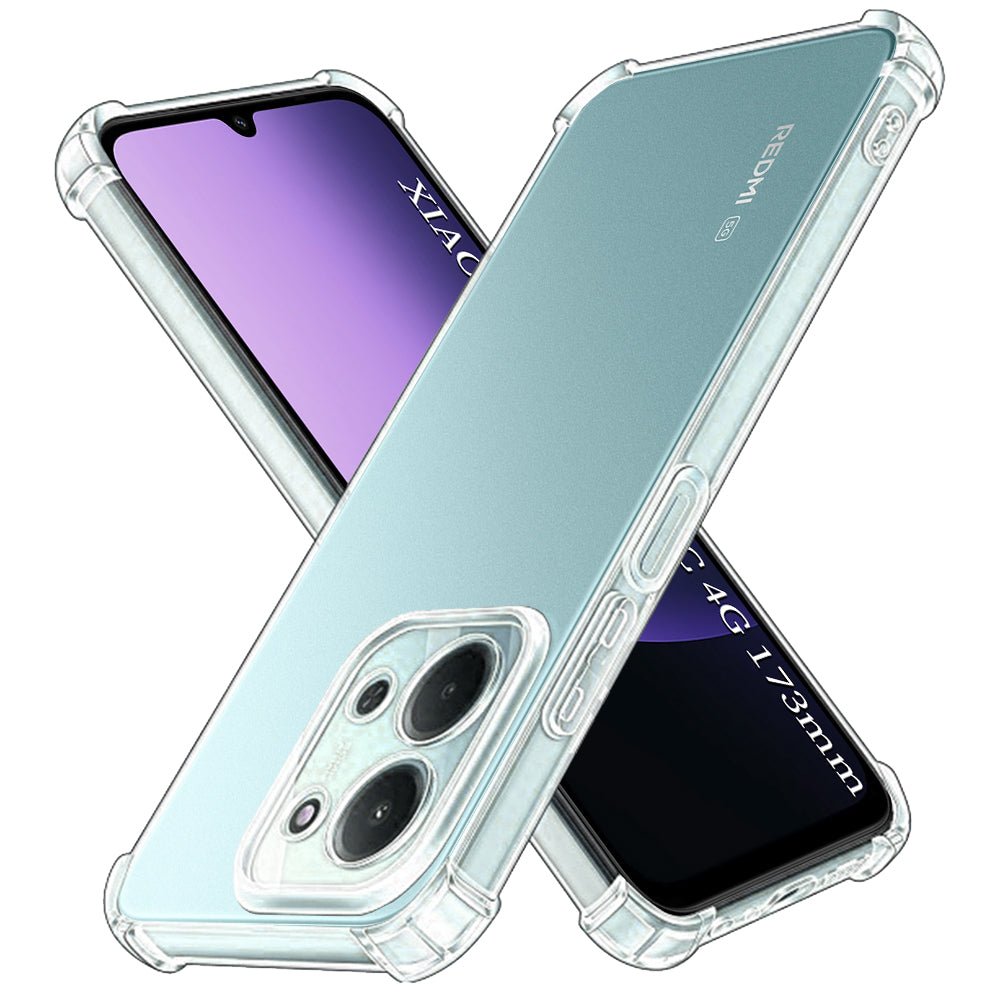 Techsuit Xiaomi Redmi 15C 4G / 5G - Θήκη Σιλικόνης με Ενισχυμένες Γωνίες - Shockproof Clear Silicone - Clear