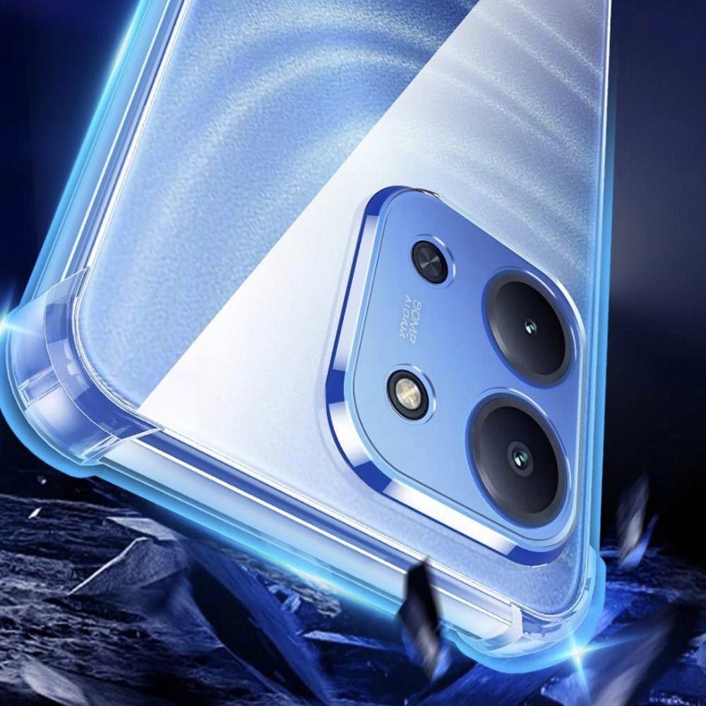 Techsuit Xiaomi Redmi 15C 4G / 5G - Θήκη Σιλικόνης με Ενισχυμένες Γωνίες - Shockproof Clear Silicone - Clear