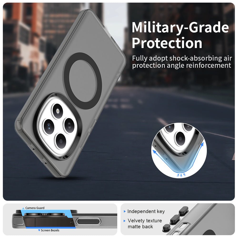 Techsuit Xiaomi Redmi Note 15 4G / 5G / Poco M8 5G - Σκληρή Θήκη με Πλαίσιο Σιλικόνης και MagSafe - CandyCase MagSafe - Black