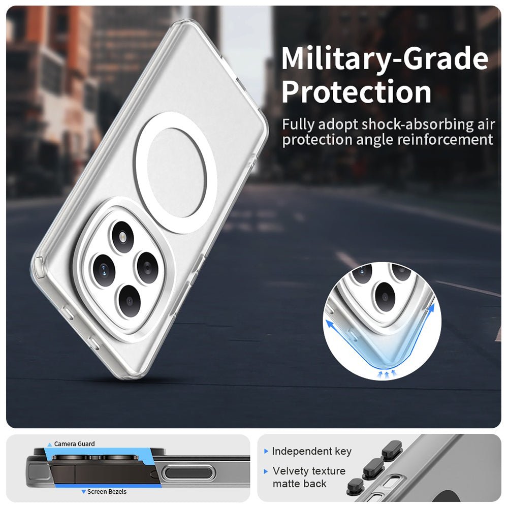 Techsuit Xiaomi Redmi Note 15 4G / 5G / Poco M8 5G - Σκληρή Θήκη με Πλαίσιο Σιλικόνης και MagSafe - CandyCase MagSafe - White