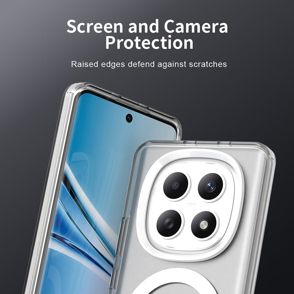 Techsuit Xiaomi Redmi Note 15 4G / 5G / Poco M8 5G - Σκληρή Θήκη με Πλαίσιο Σιλικόνης και MagSafe - CandyCase MagSafe - White