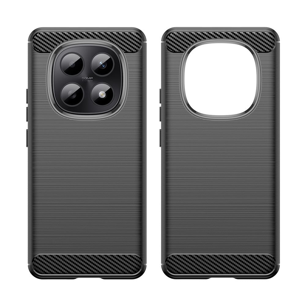 Techsuit Xiaomi Redmi Note 15 4G / 5G / Poco M8 5G - Θήκη Σιλικόνης TPU - Carbon Silicone - Black