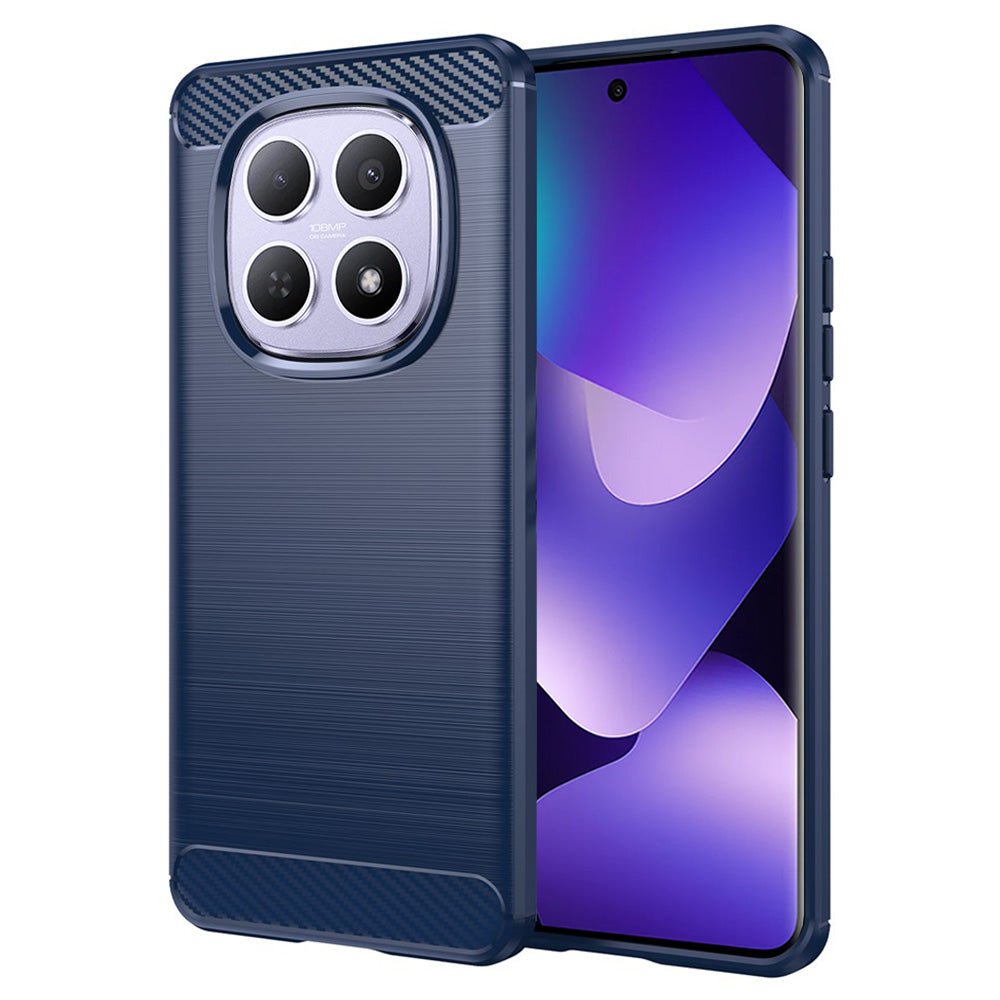 Techsuit Xiaomi Redmi Note 15 4G / 5G / Poco M8 5G - Θήκη Σιλικόνης TPU - Carbon Silicone - Blue