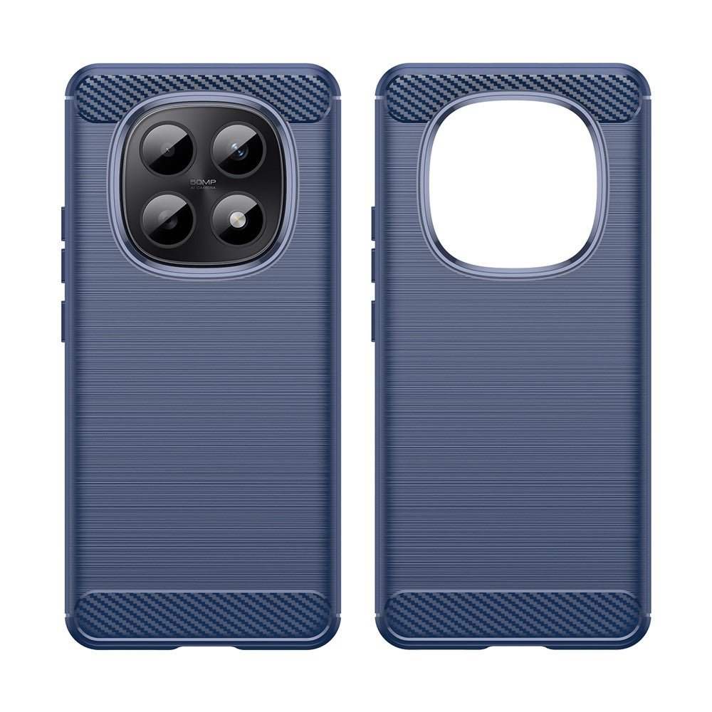 Techsuit Xiaomi Redmi Note 15 4G / 5G / Poco M8 5G - Θήκη Σιλικόνης TPU - Carbon Silicone - Blue
