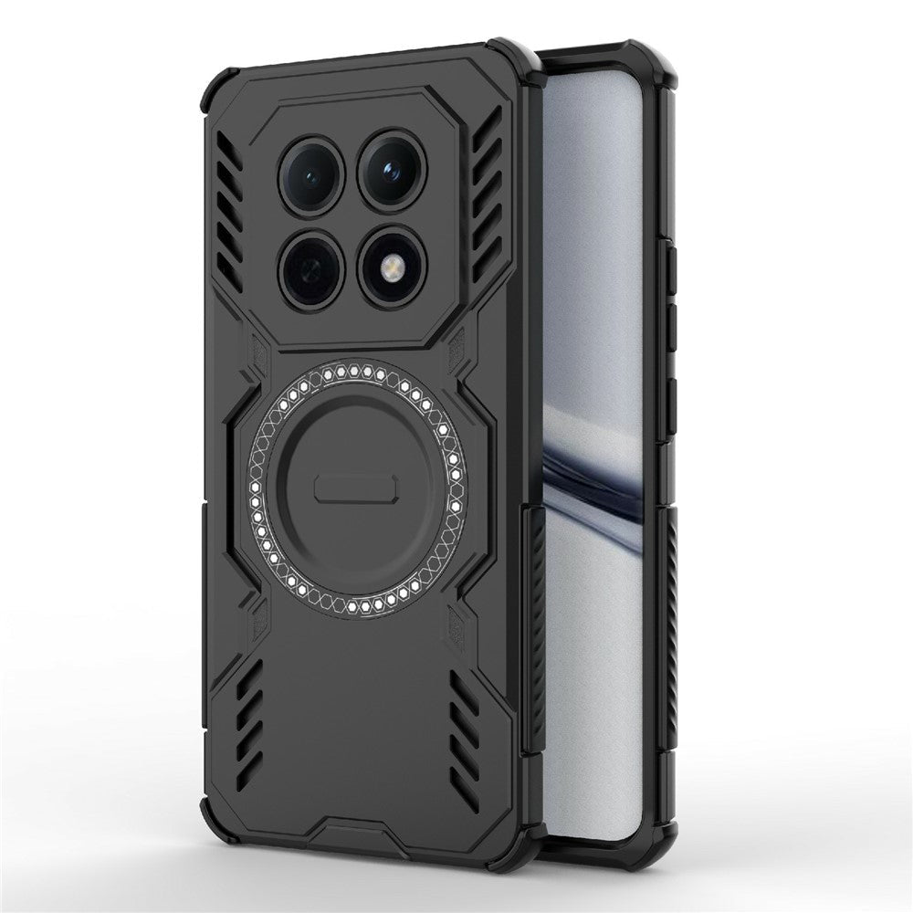 Techsuit Xiaomi Redmi Note 15 4G - Σκληρή Θήκη με Πλαίσιο Σιλικόνης και MagSafe - ArmorMag - Black