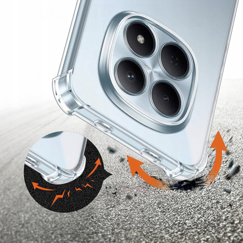 Techsuit Xiaomi Redmi Note 15 5G / 4G / Poco M8 5G - Θήκη Σιλικόνης με Ενισχυμένες Γωνίες - Shockproof Clear Silicone - Clear