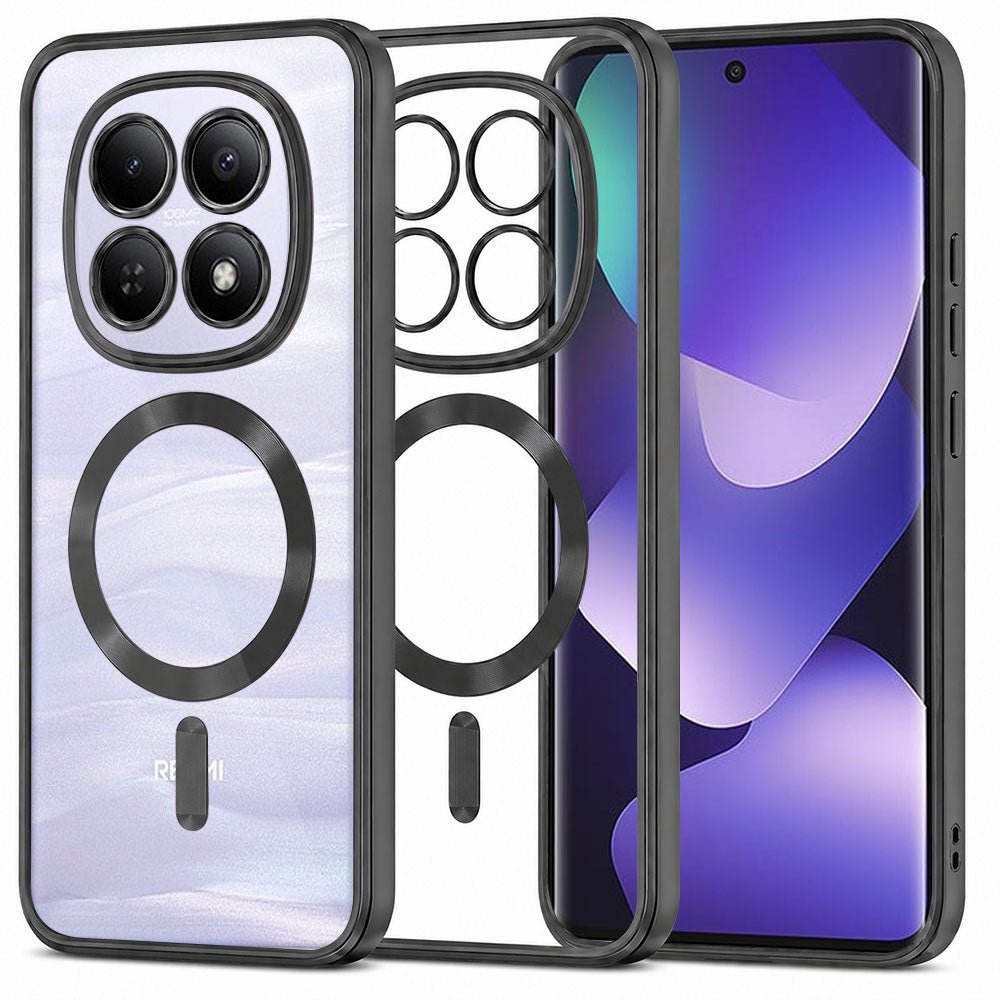Techsuit Xiaomi Redmi Note 15 5G / Note 15 4G / Poco M8 5G - Θήκη Σιλικόνης - Luxury Crystal MagSafe - Black