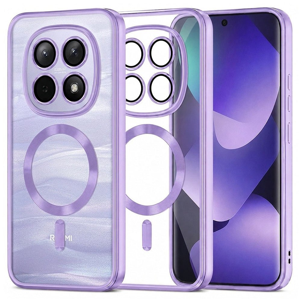 Techsuit Xiaomi Redmi Note 15 5G / Note 15 4G / Poco M8 5G - Θήκη Σιλικόνης - Luxury Crystal MagSafe - Light Purple