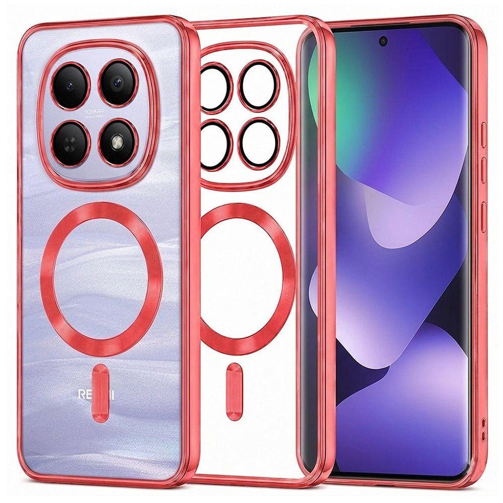 Techsuit Xiaomi Redmi Note 15 5G / Note 15 4G / Poco M8 5G - Θήκη Σιλικόνης - Luxury Crystal MagSafe - Red