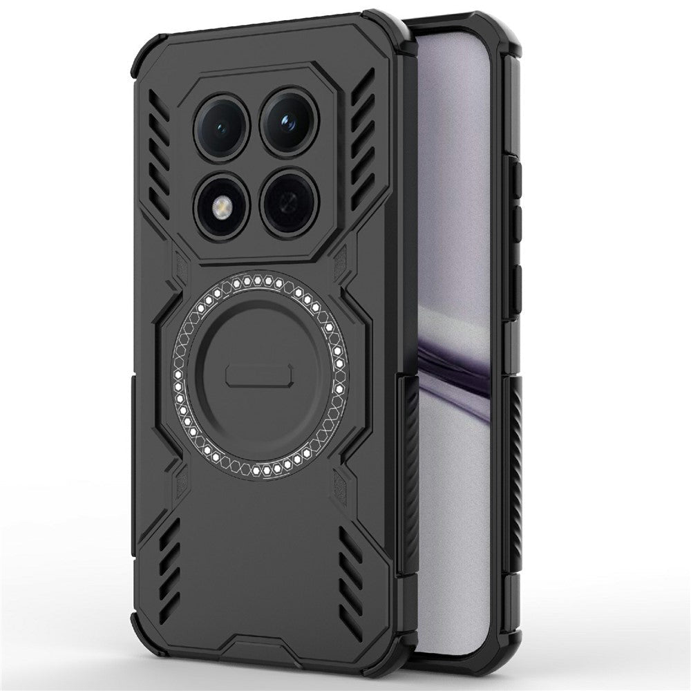 Techsuit Xiaomi Redmi Note 15 Pro 4G - Σκληρή Θήκη με Πλαίσιο Σιλικόνης και MagSafe - ArmorMag - Black