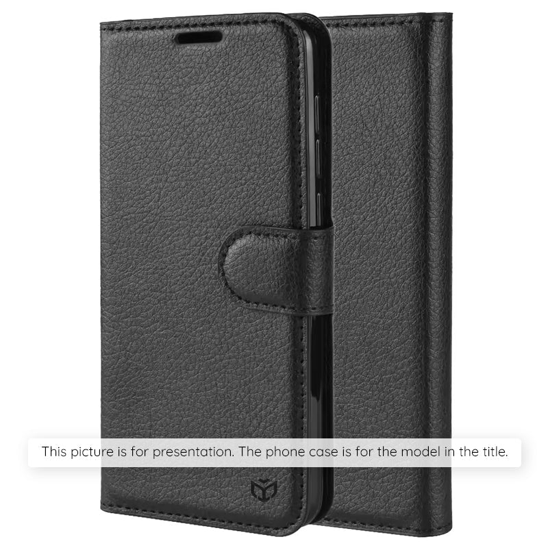 Techsuit Xiaomi Redmi Note 15 Pro 4G - Θήκη Πορτοφόλι από Δερματίνη με Stand - Leather Folio - Black